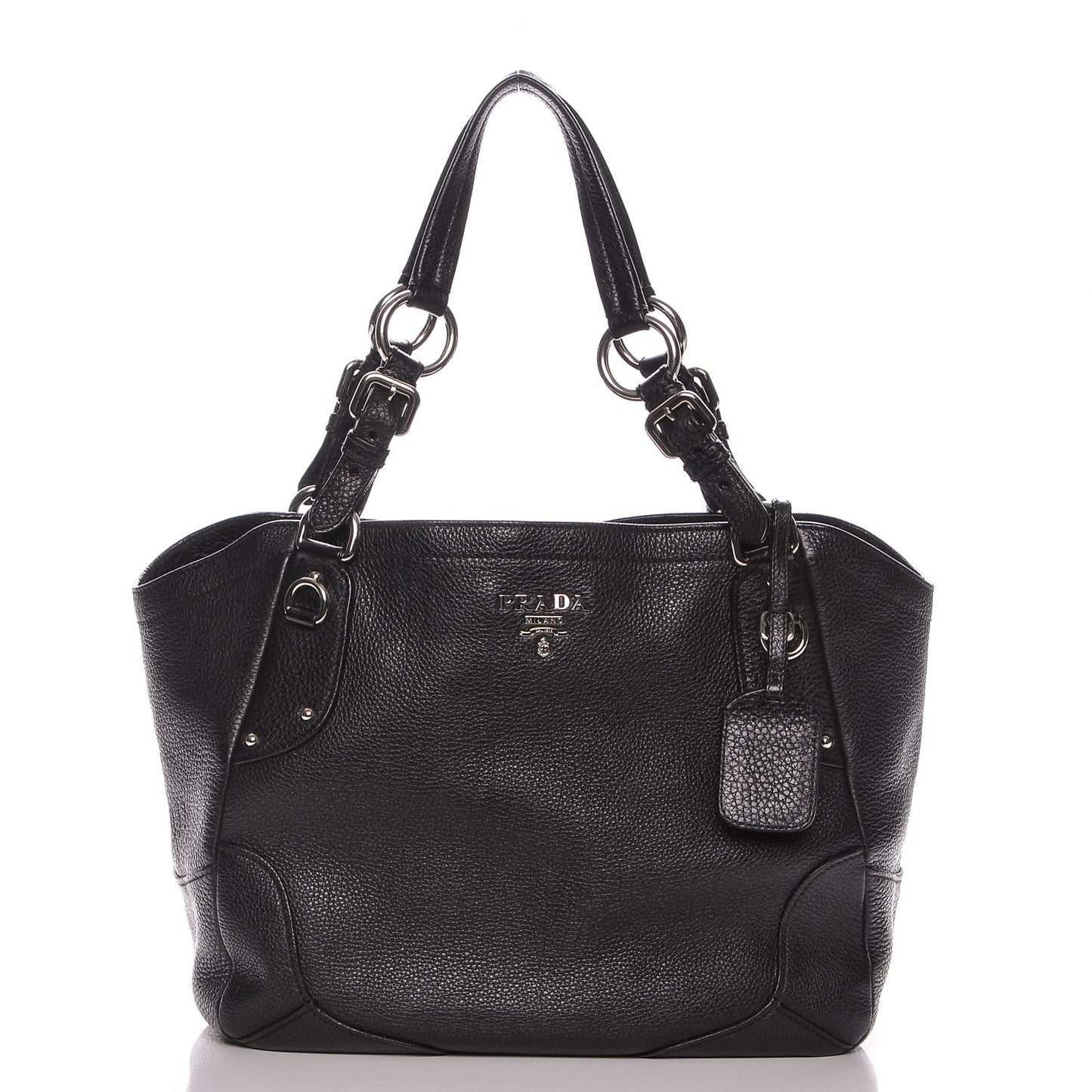 Vitello Daino Shoulder Bag Nero Black