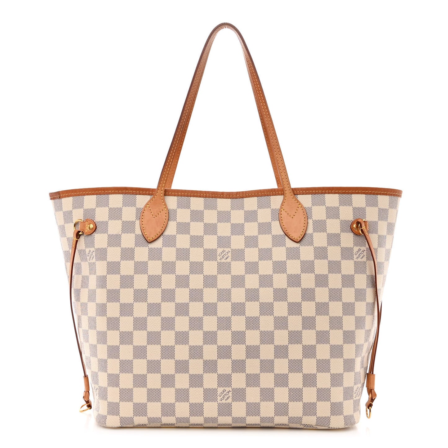 Damier Azur Neo Neverfull MM Rose Ballerine