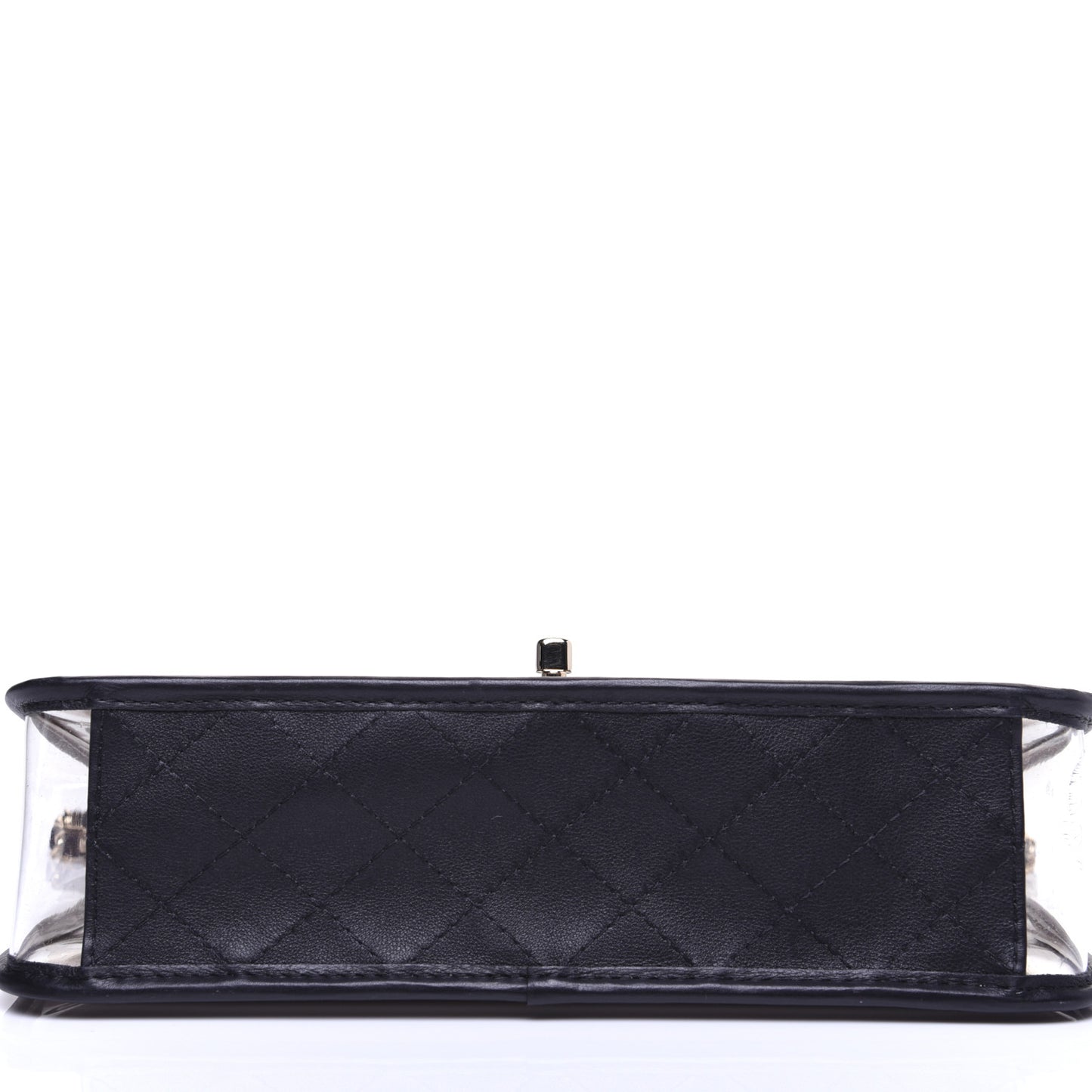 Lambskin PVC Medium Coco Sand Flap Black