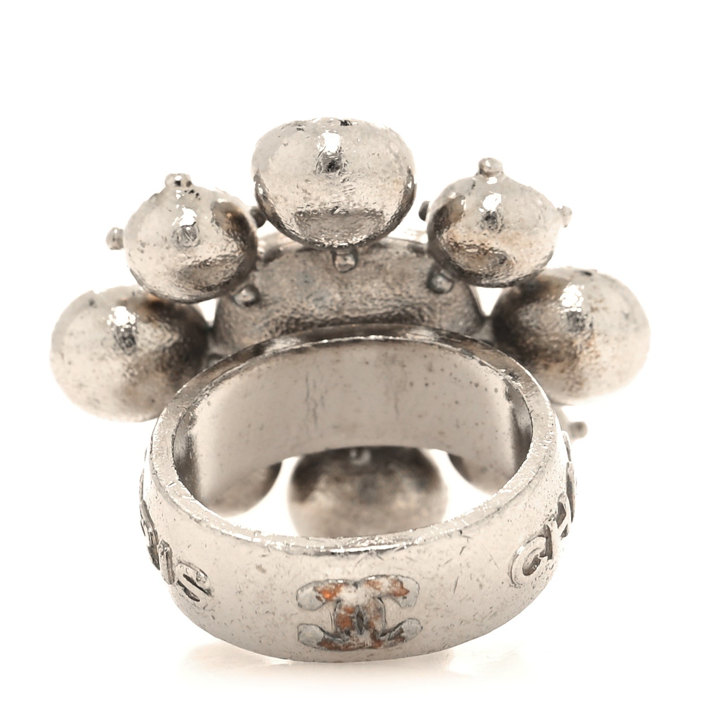 Crystal CC Ring 5.5 Silver