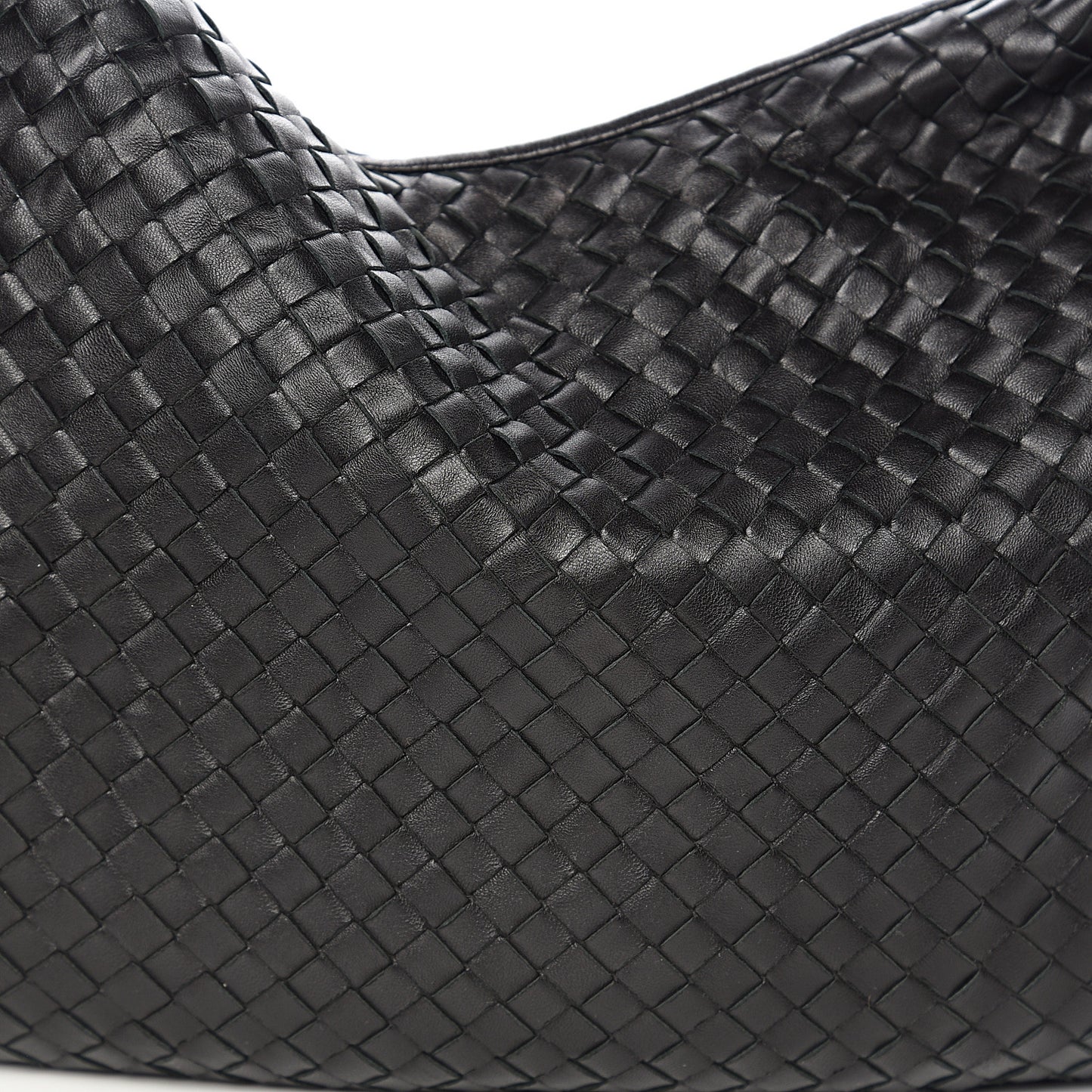 Nappa Intrecciato Large Veneta Hobo Black