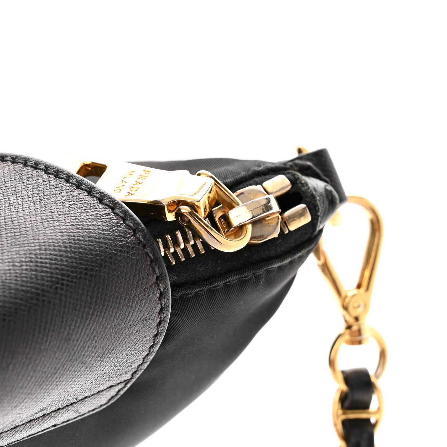 Tessuto Nylon Saffiano Crossbody Bag Black
