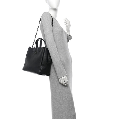 Chanel Caviar Stitched Medium Lady Coco Shopping Tote Black 2 of 10