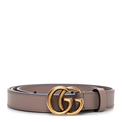 Gucci Calfskin Double G 20mm Belt 85 34 Porcelain Rose 1 of 5