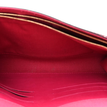 Louis Vuitton Patent Louise Clutch Rose Indien 4 of 12
