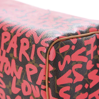 Louis Vuitton Monogram Graffiti Speedy 30 Fuchsia 10 of 12