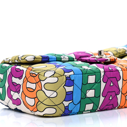 Chanel Printed Silk CC Small Single Flap Multicolor 7 of 9