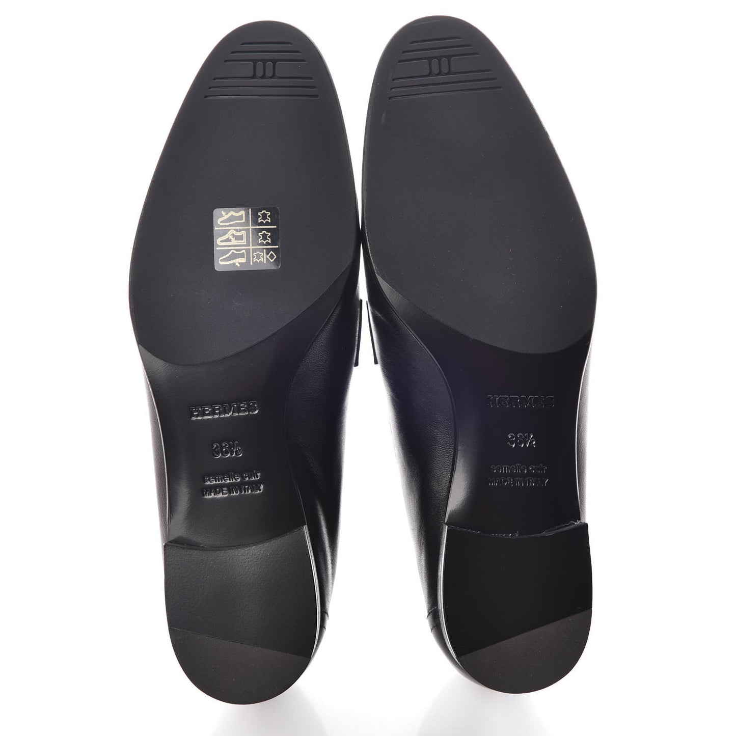 Goatskin Womens Royal Loafers 36.5 Black