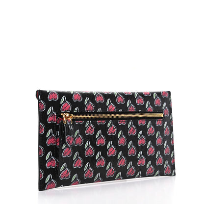 Prada Vitello Move Love Envelope Wallet Black 3 of 7