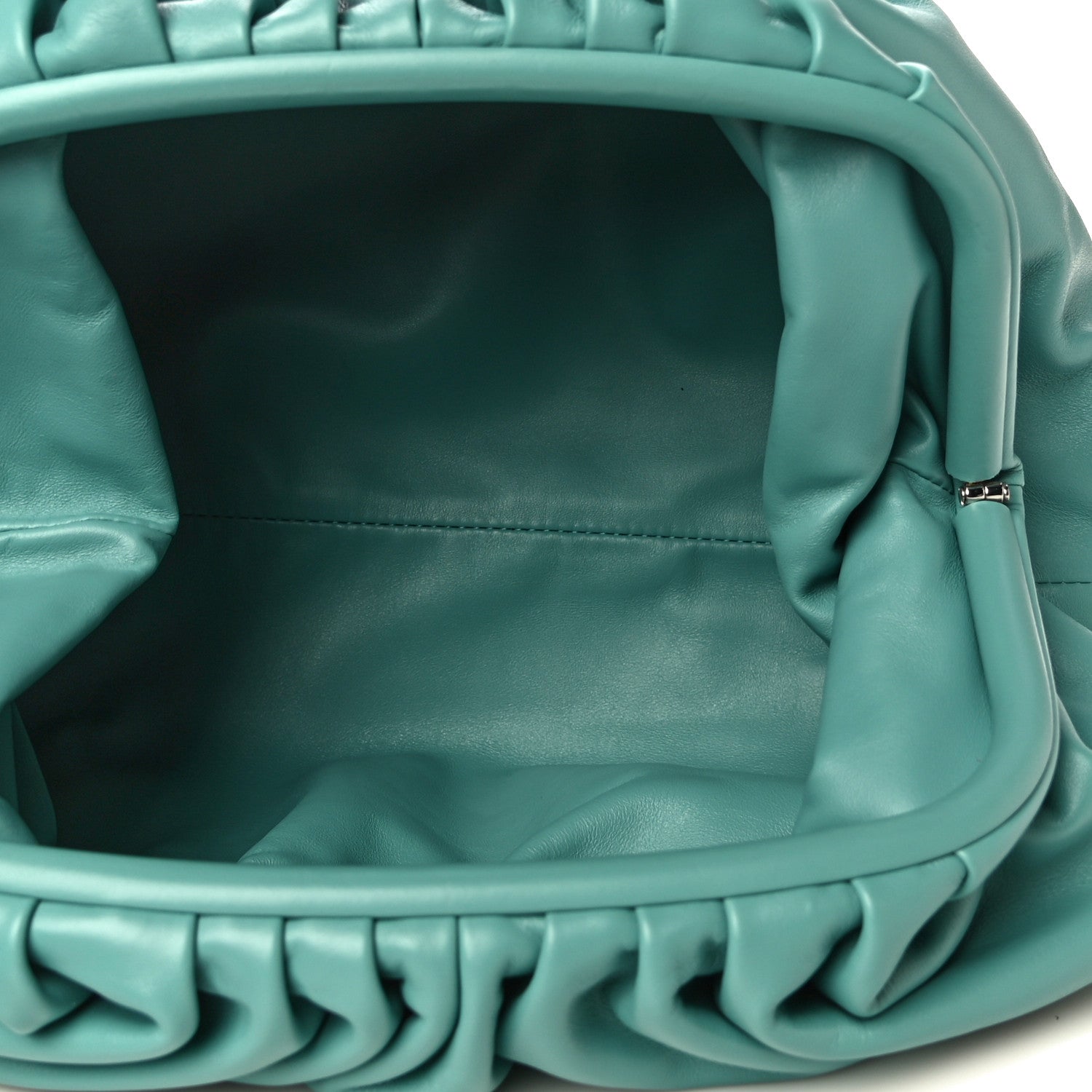 Bottega Veneta Smooth Butter Calf The Pouch Oversized Clutch Linoleum 4 of 7