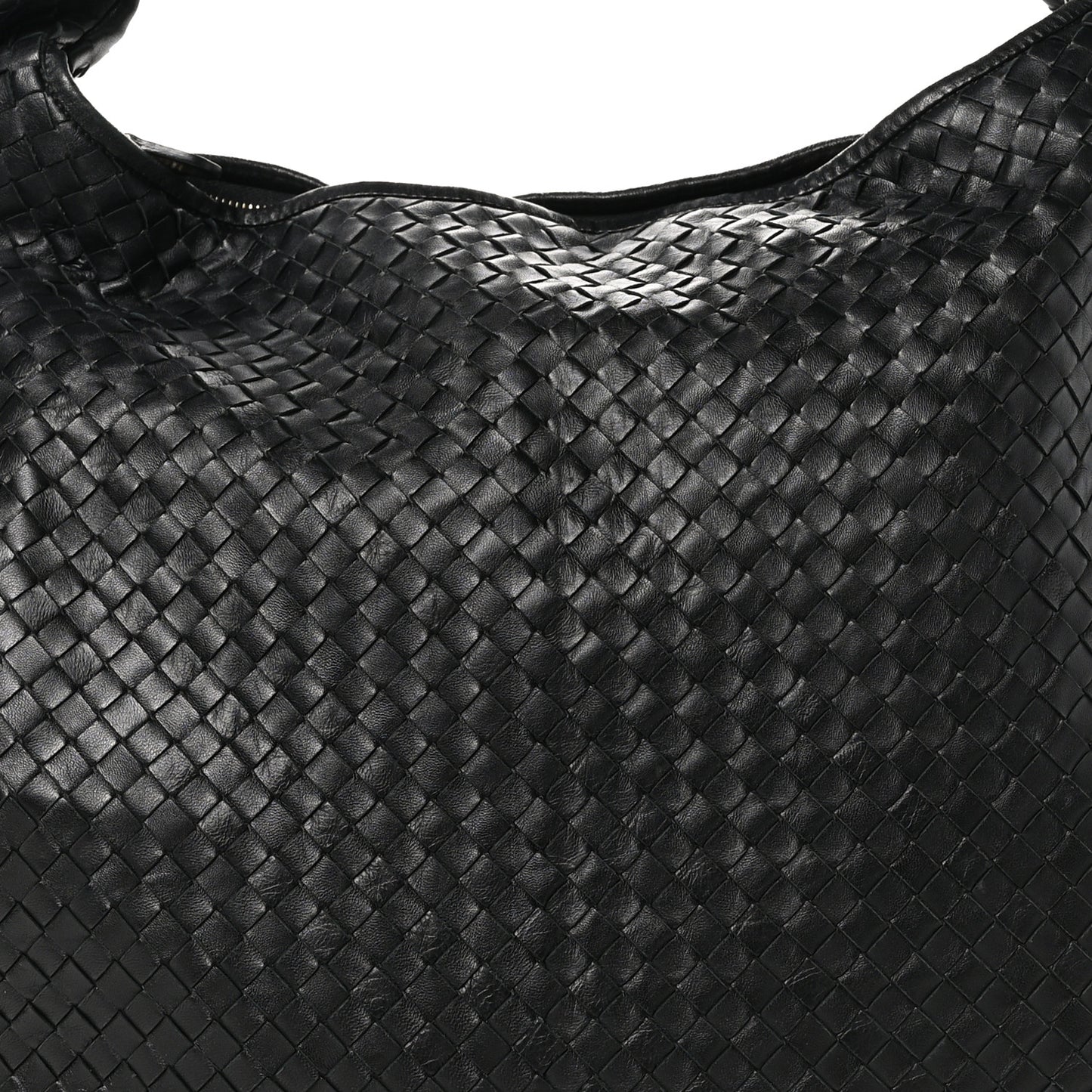 Nappa Intrecciato Maxi Veneta Hobo Black