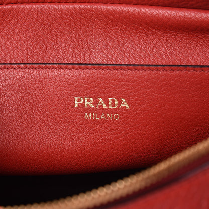 Prada Vitello Phenix Flap Crossbody Rosso 6 of 10