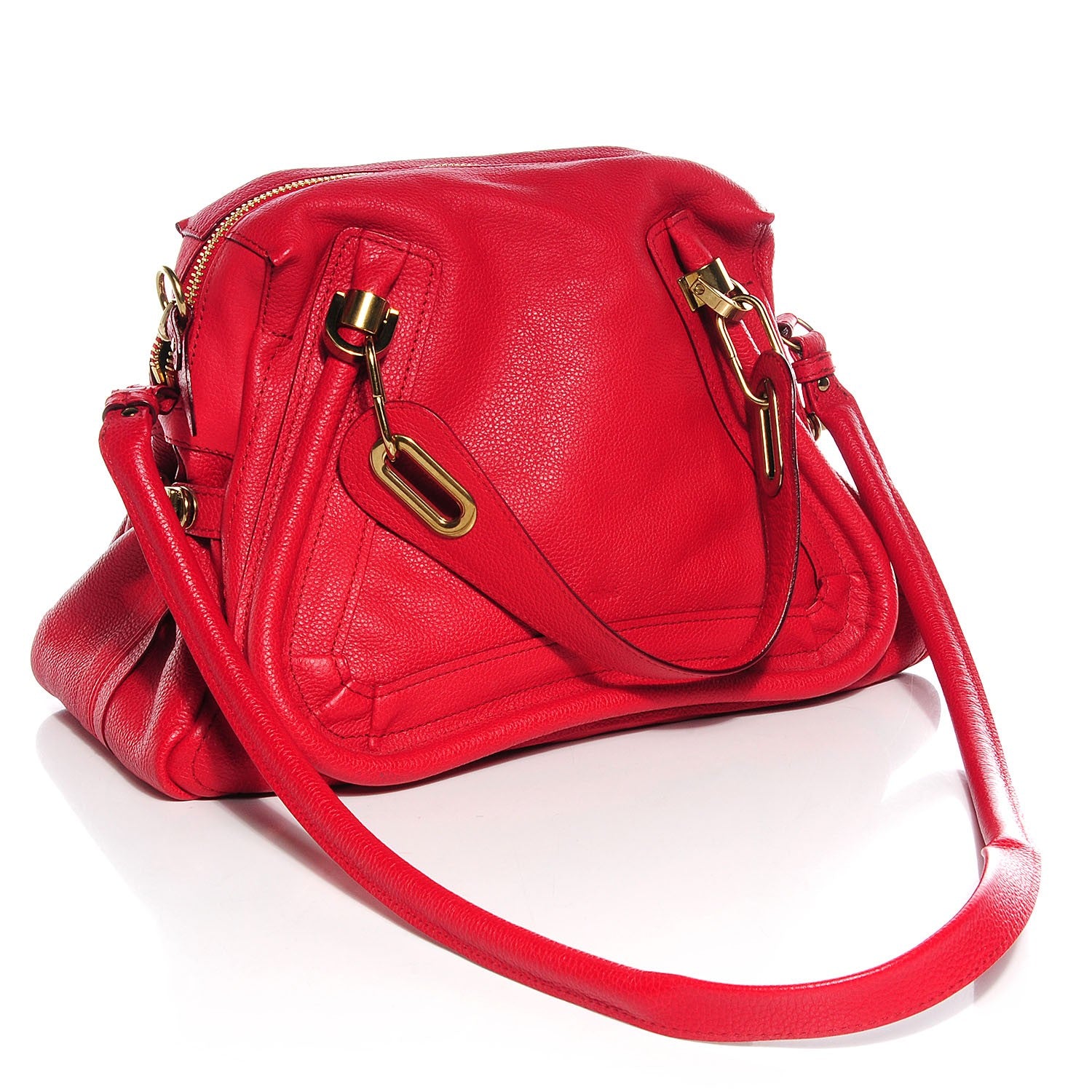 Chloe Calfskin Medium Paraty Holly Berry 3 of 10