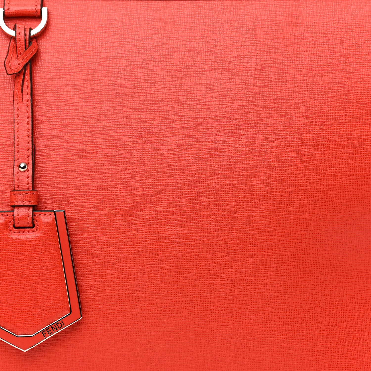 Fendi Vitello Elite Regular 2Jours Tote Papavero 8 of 13