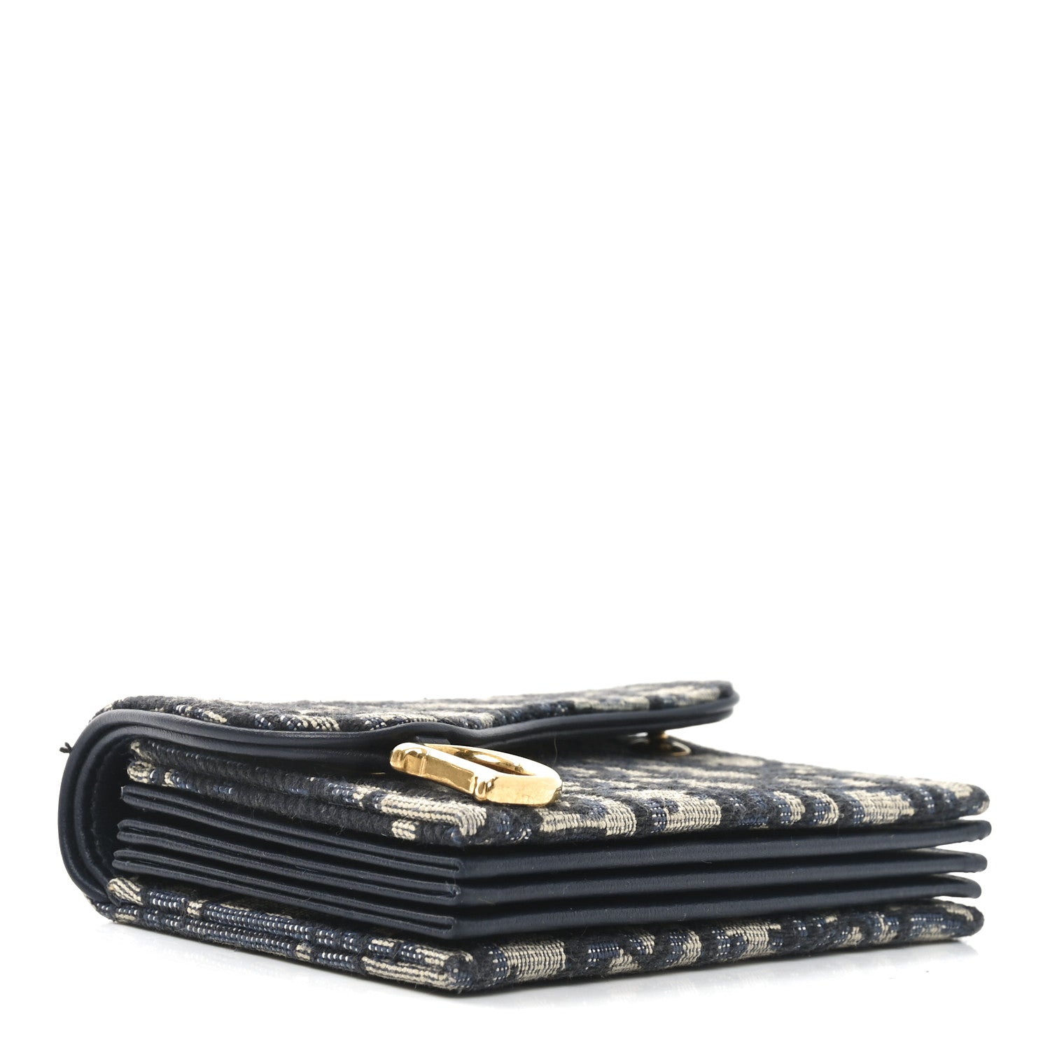 Christian Dior Oblique Saddle 5-Gusset Card Holder Blue 4 of 9