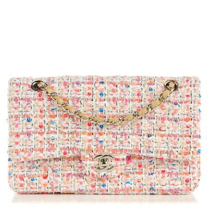 Chanel Tweed Quilted Medium Fantasy Sequin Double Flap Multicolor 1 of 8