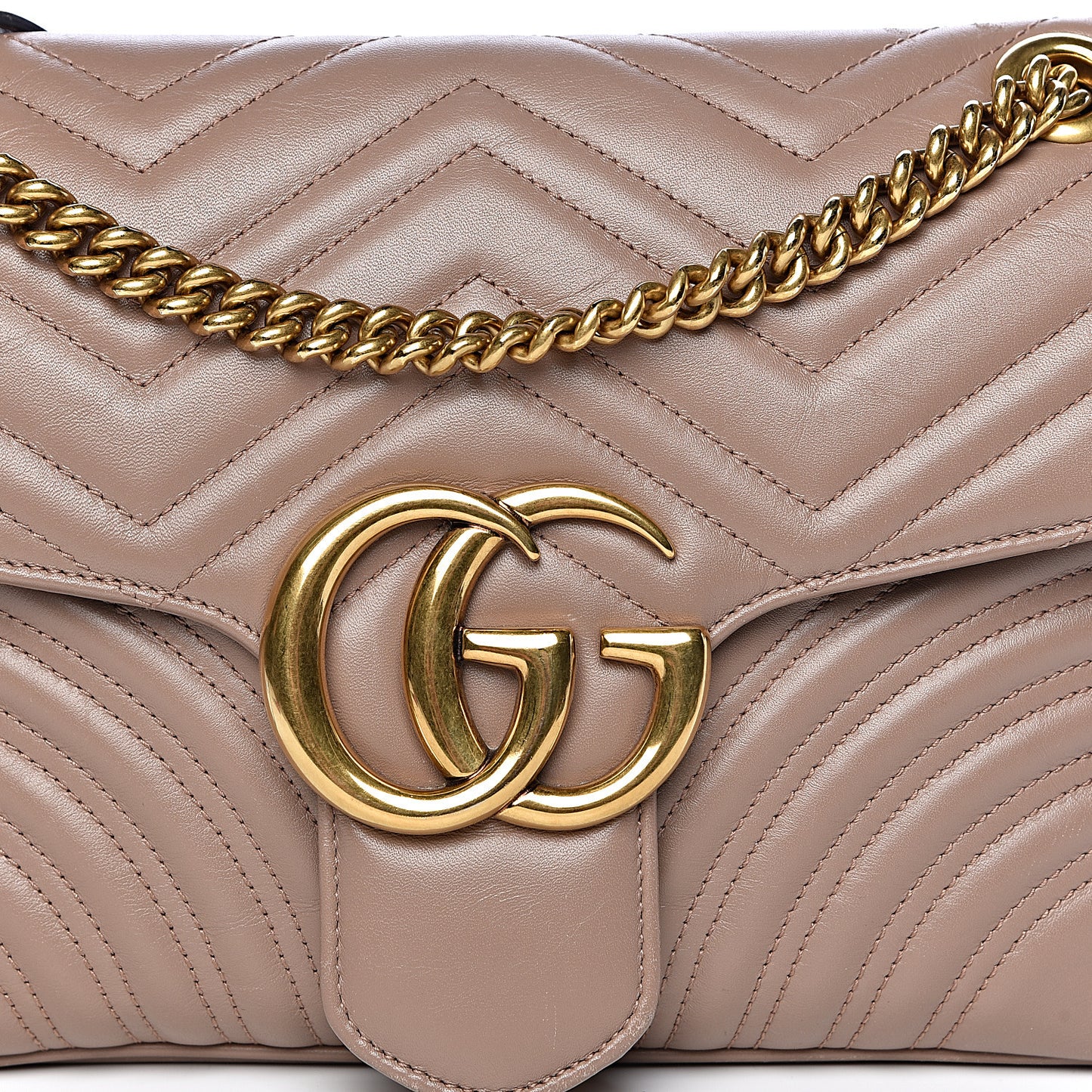 Calfskin Matelasse Medium GG Marmont Shoulder Bag Porcelain Rose