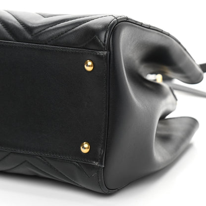 Gucci Calfskin Matelasse Small GG Marmont Tote Black 6 of 10