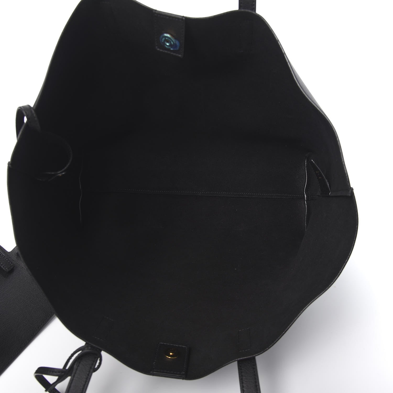Saint Laurent Calfskin Large Shopping Tote Black 5 of 9