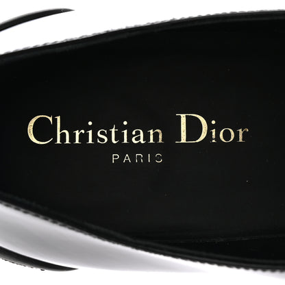 Christian Dior Brushed Calfskin Rubber Dioriron Derby Flat Shoes 41 Black 9 of 23