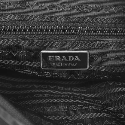Prada Nylon Flat Messenger Bag Black 6 of 9