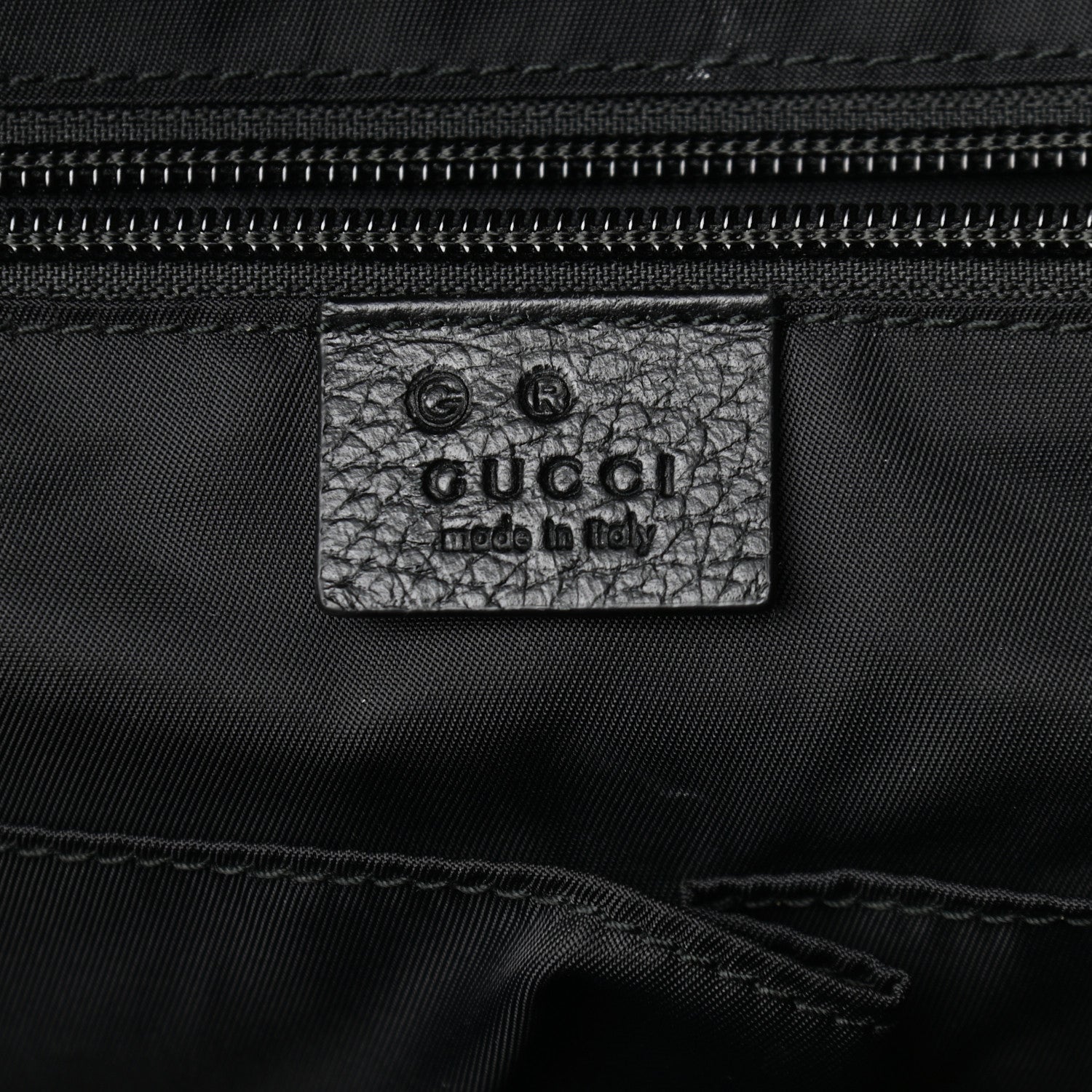 Gucci Nylon Monogram Medium Light Double Buckle Backpack Black 8 of 13
