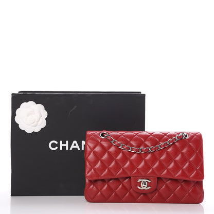 Chanel Caviar Quilted Medium Double Flap Red 8 of 8