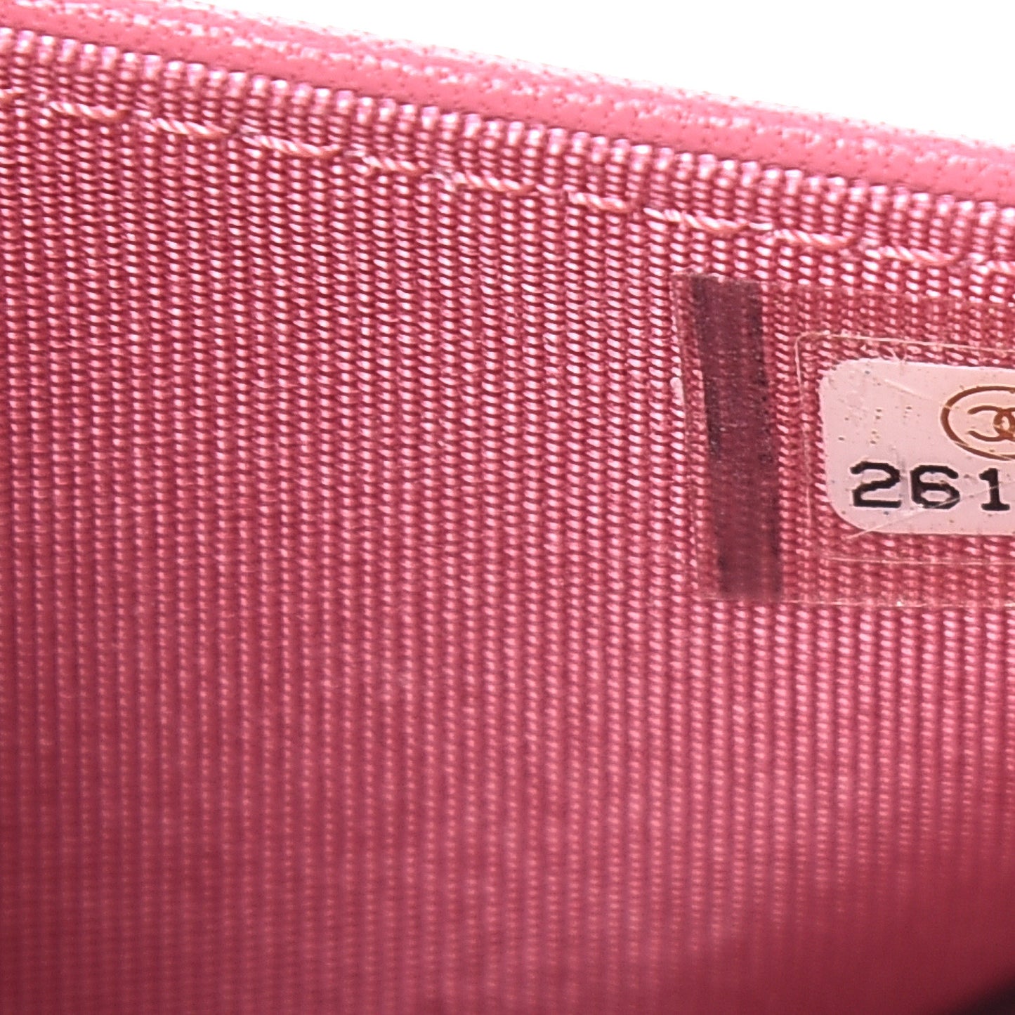 Sheepskin Quilted Mademoiselle Vintage Wallet On Chain WOC Dark Pink