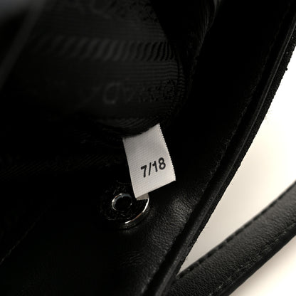 Prada Broccato Cleo Shoulder Bag Black 7 of 10