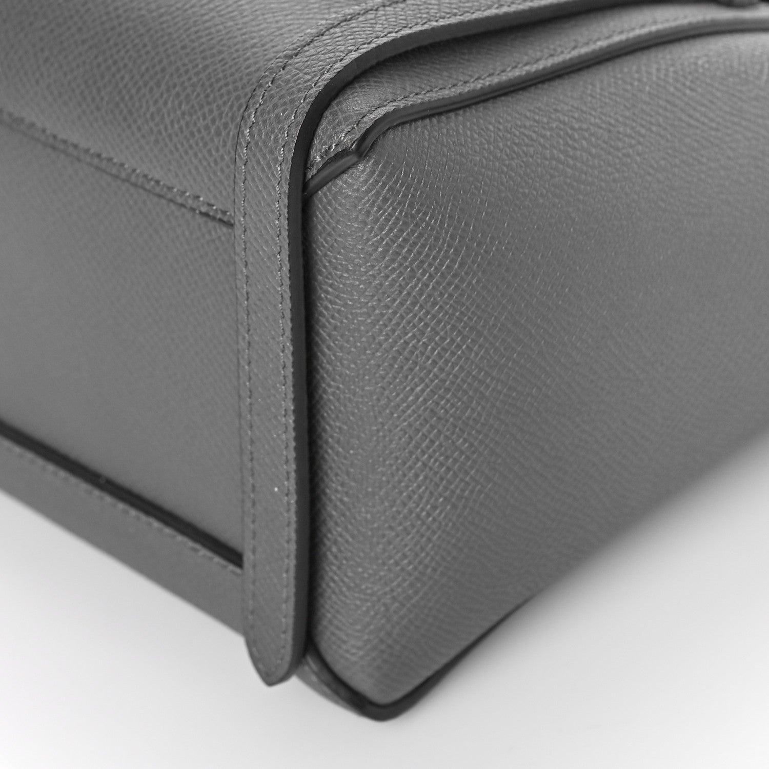 Celine Grained Calfskin Nano Belt Bag Grey 6 of 9