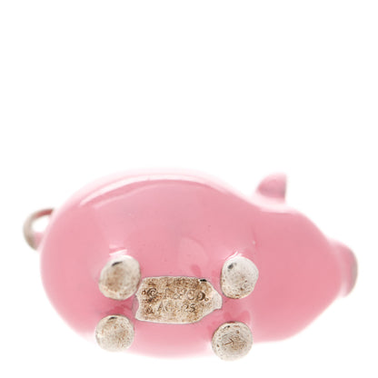 Tiffany Sterling Silver Enamel Pig Charm Pink 7 of 7