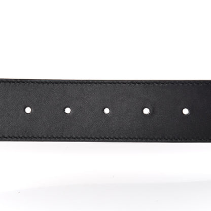 Gucci Moon Calfskin Pearl Double G 40mm Belt 70 28 Black Cream 5 of 6