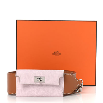 Hermes Swift Epsom Pocket Kelly Shoulder Strap Gold Mauve Pale 6 of 6