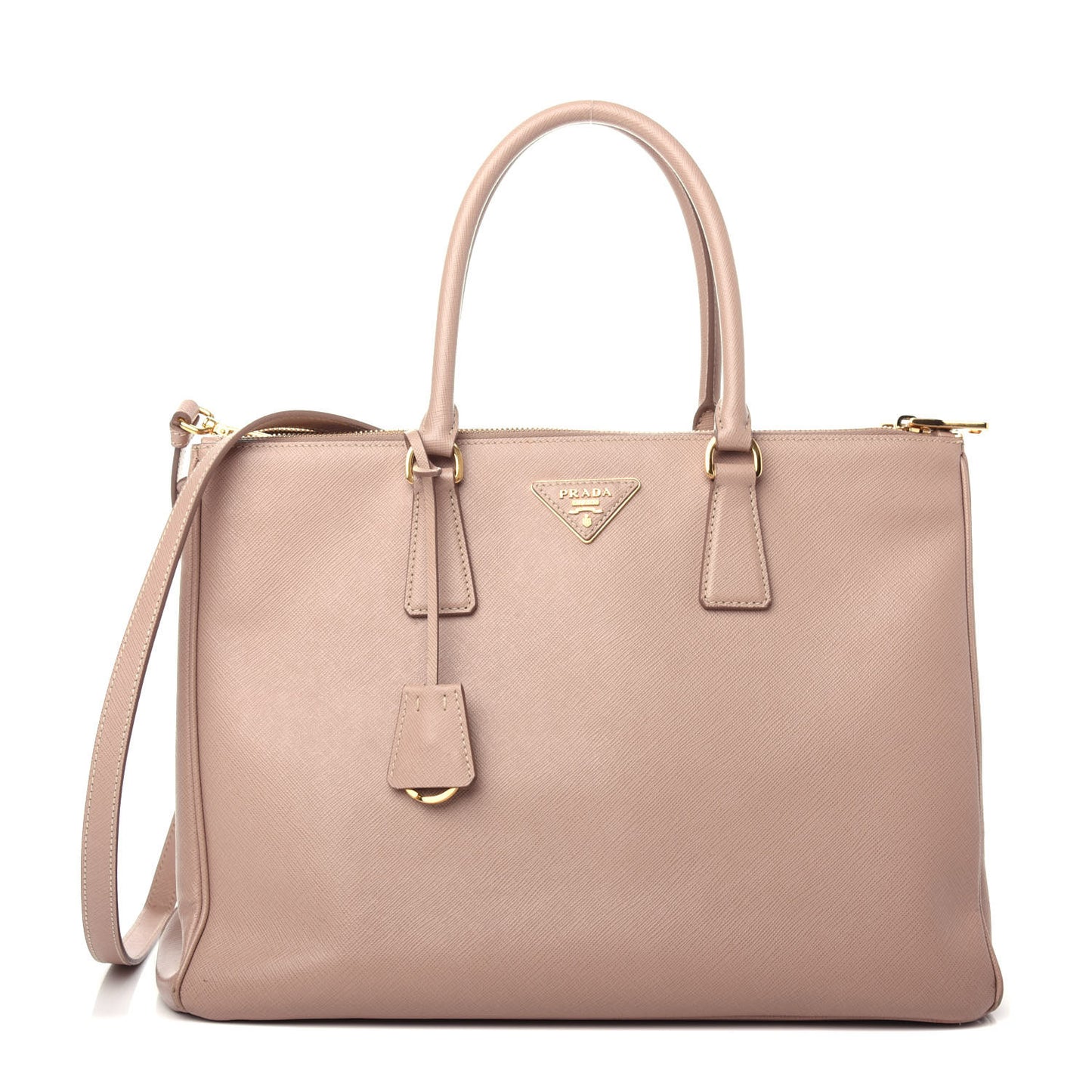 Saffiano Large Galleria Double Zip Tote Cammeo