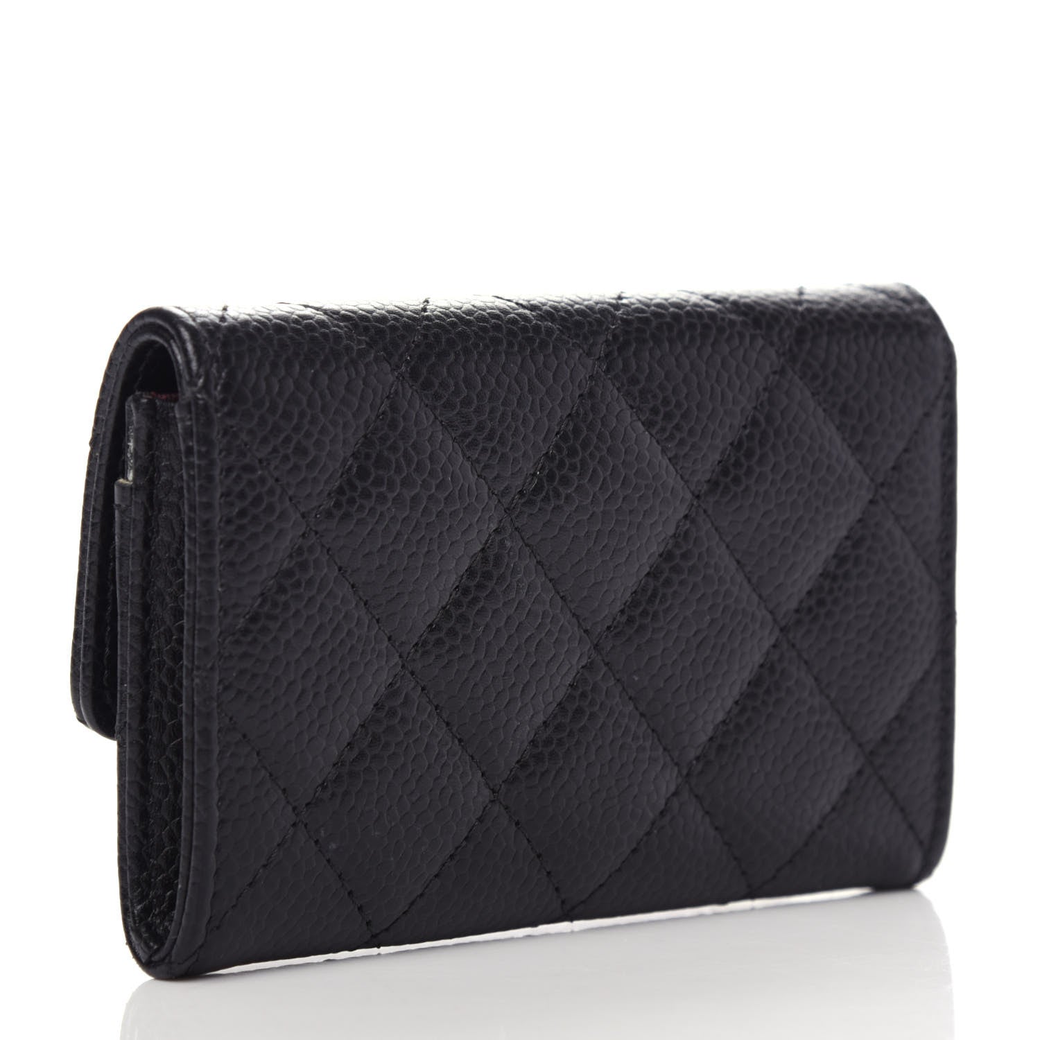 Chanel Caviar Quilted Flap Card Holder Black 3 of 10