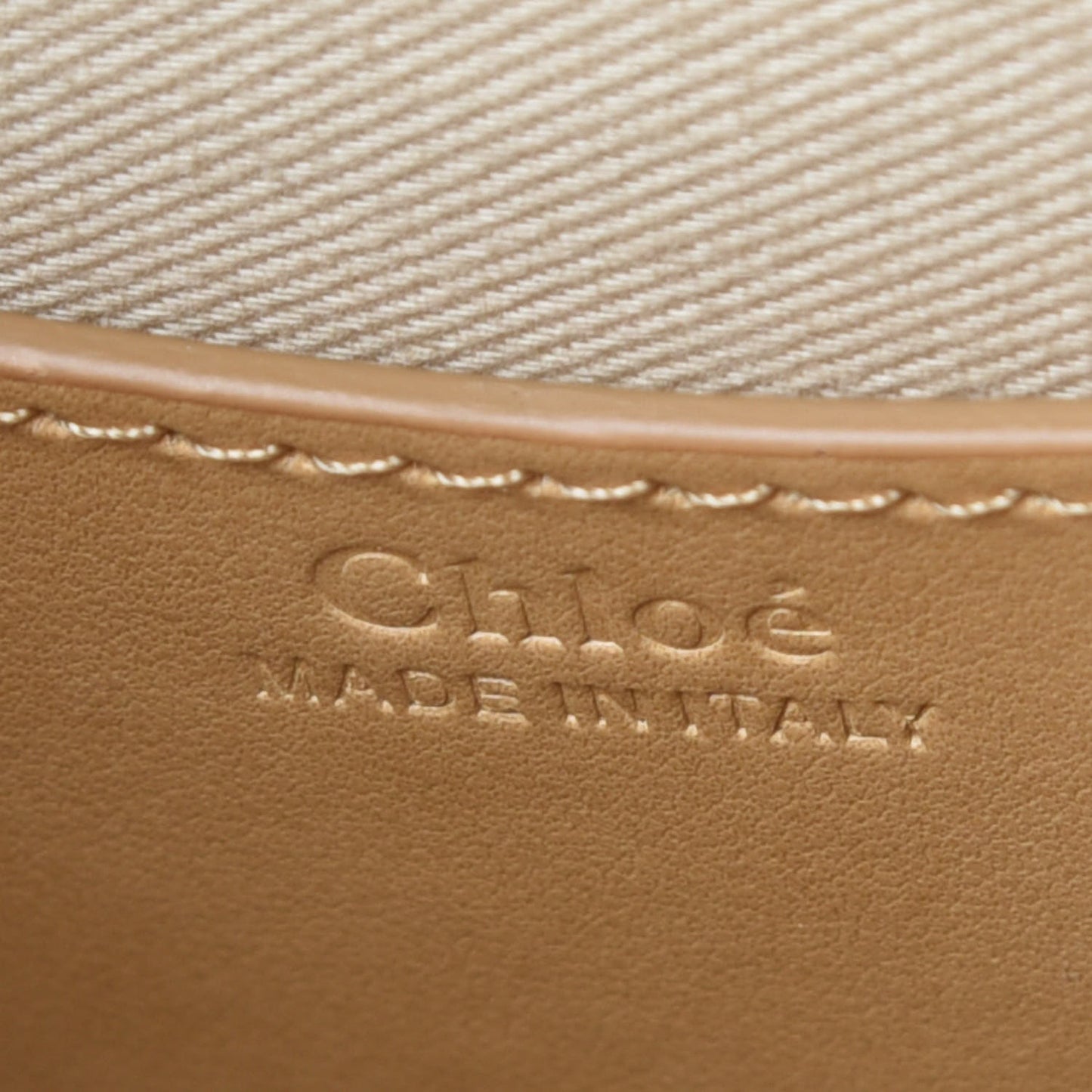 Calfskin Small Tess Bag Bleached Brown