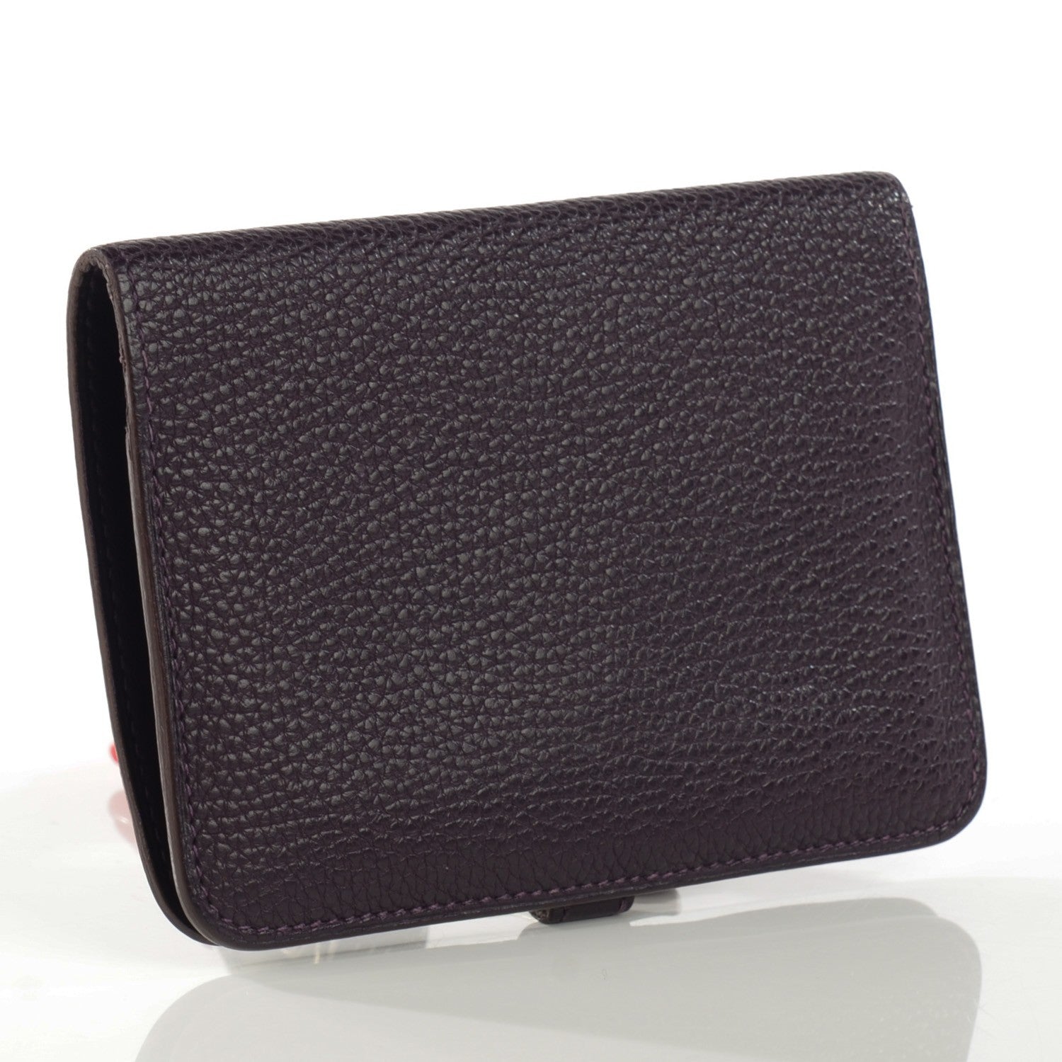 Hermes Togo Dogon Compact Wallet Raisin 3 of 8