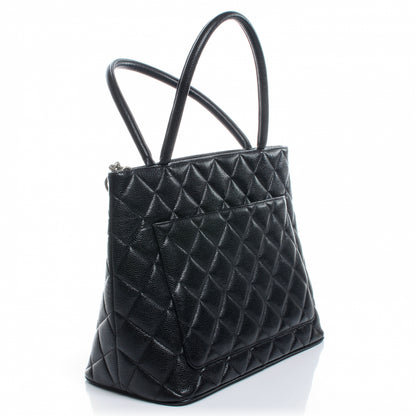 Chanel Caviar Medallion Tote Black 3 of 8