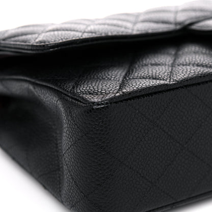 Chanel Caviar Quilted Medium Double Flap Black 8 of 12