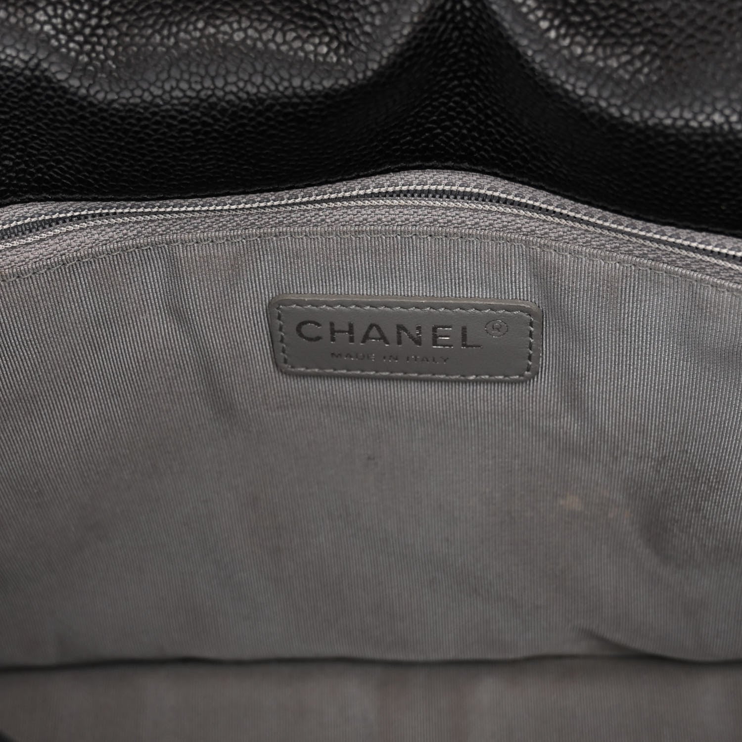 Chanel Caviar Quilted Large French Riviera Flap Black 7 of 13