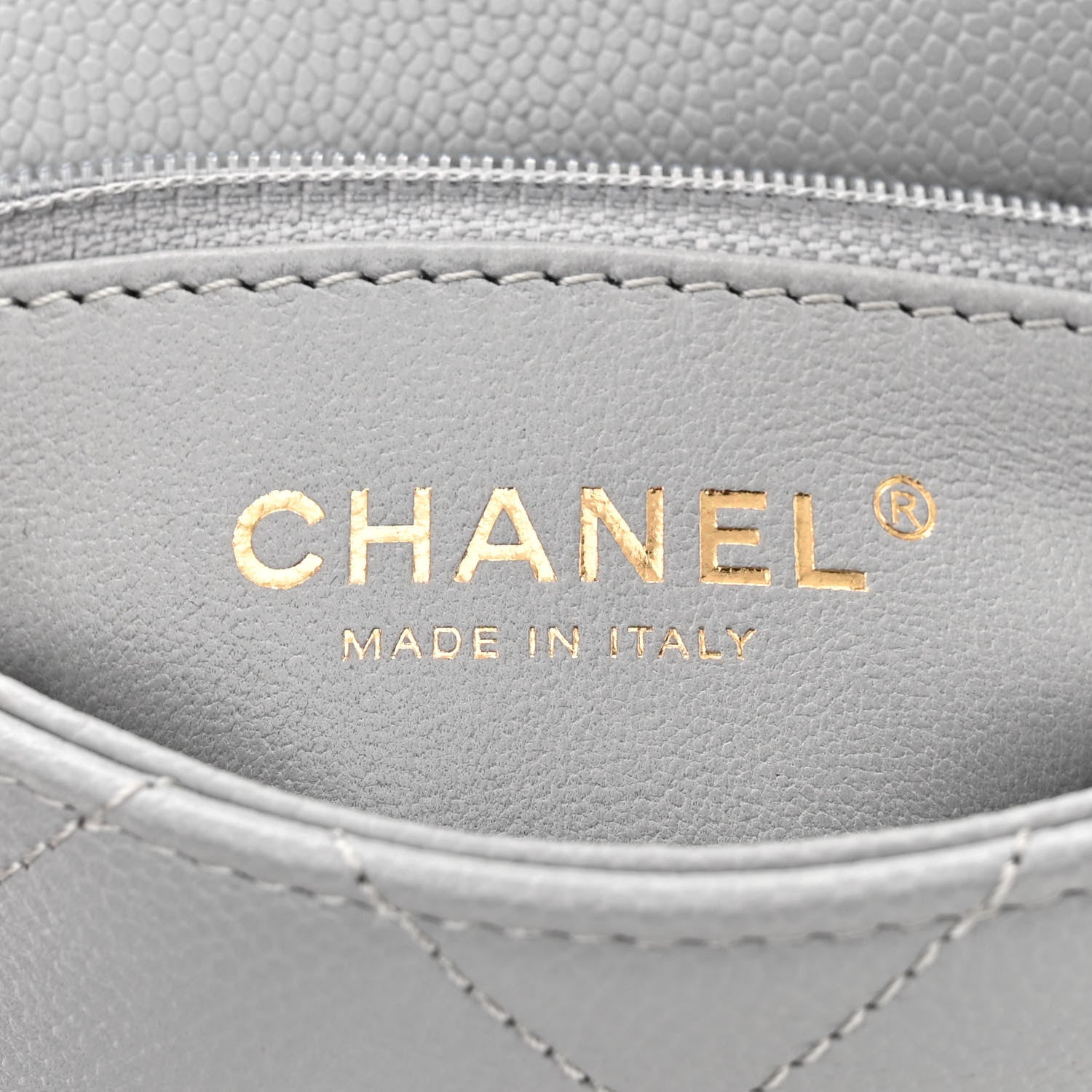Chanel Caviar Quilted Mini Sweetheart Flap Grey 6 of 12