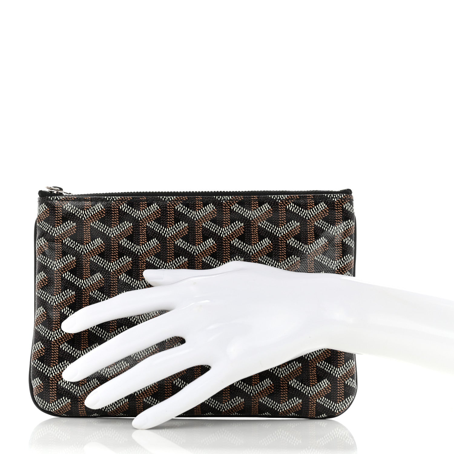 Goyard Goyardine Senat Pochette PM Black Gold 2 of 7