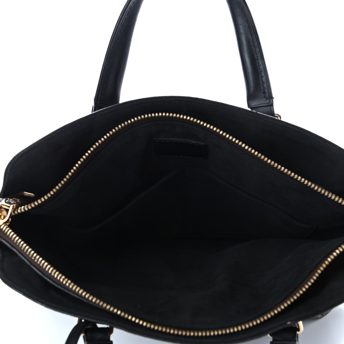 Monogram Flower Zipped Tote PM Black
