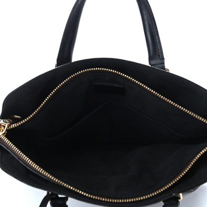 Louis Vuitton Monogram Flower Zipped Tote PM Black 4 of 4