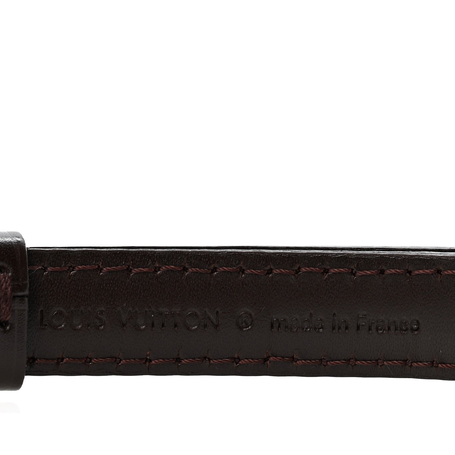 Louis Vuitton Calfskin 16mm Adjustable Shoulder Strap Brown 4 of 7
