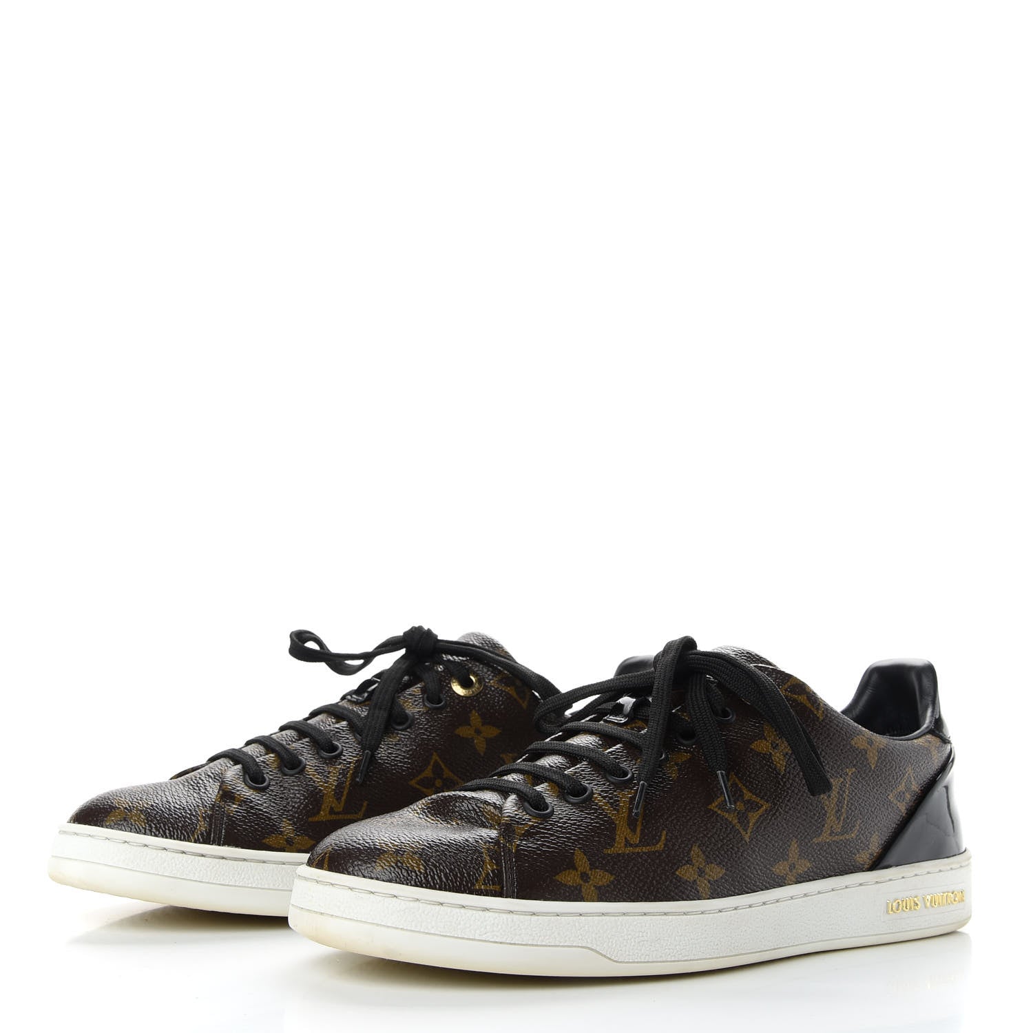 Louis Vuitton Patent Monogram Frontrow Sneakers 39 3 of 10