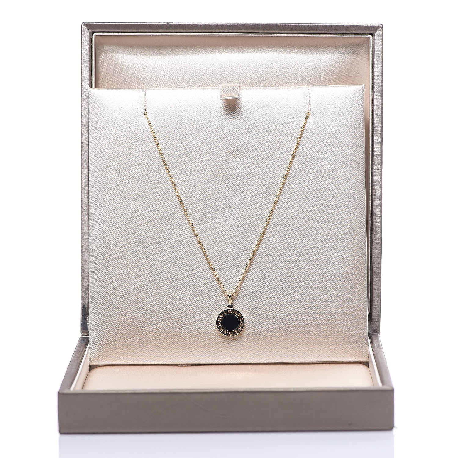 Bulgari 18K Yellow Gold Black Onyx BVLGARI BVLGARI Pendant Necklace 5 of 5