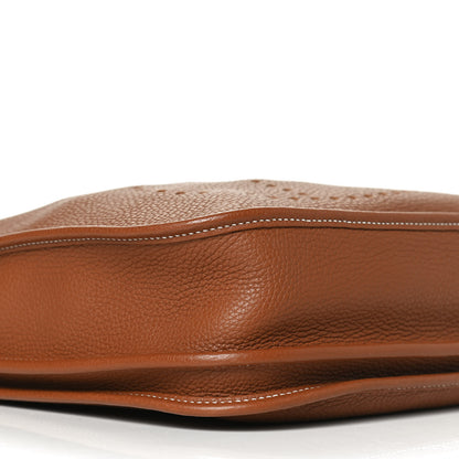 Hermes Taurillon Clemence Evelyne III PM Gold 8 of 9