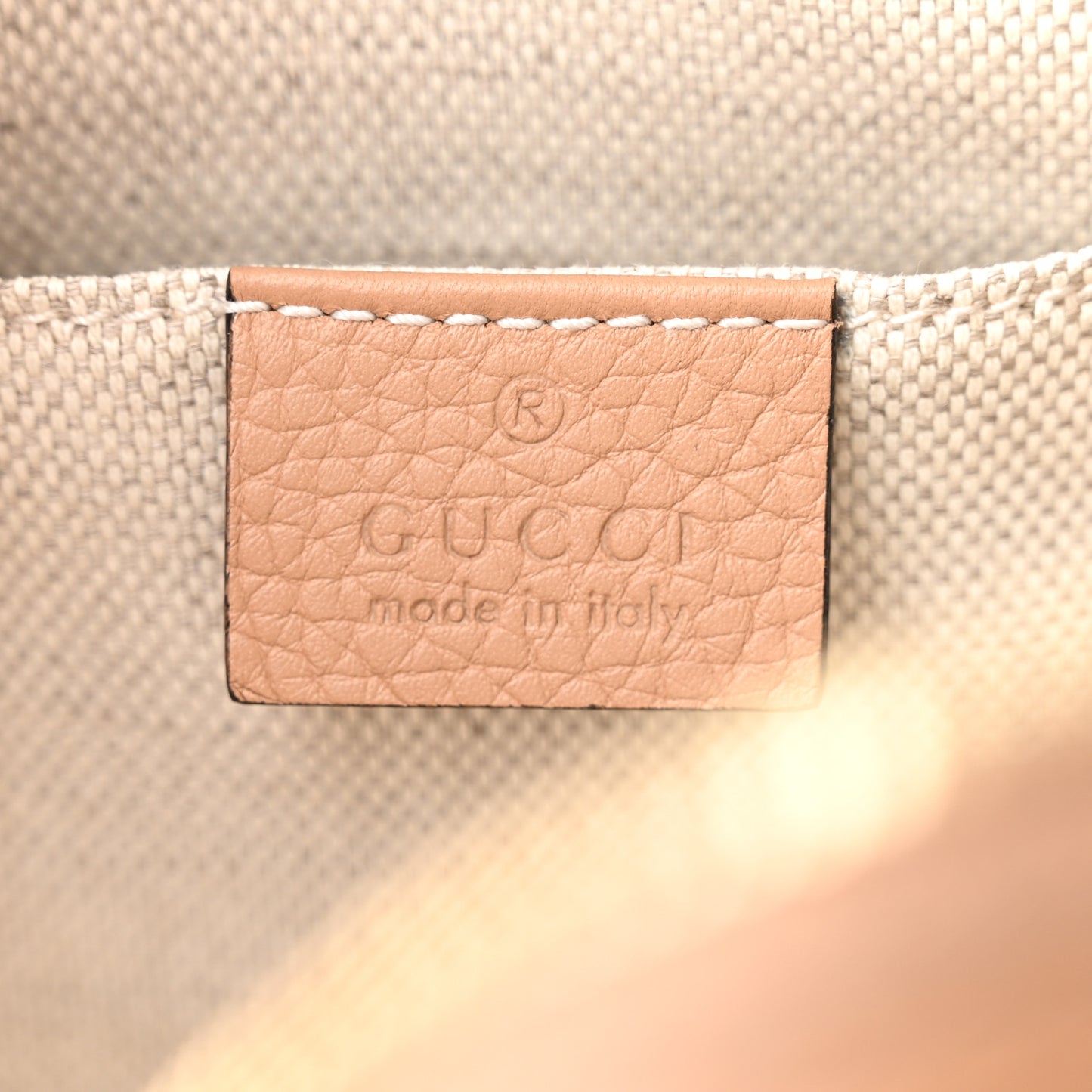 Pebbled Calfskin Small Soho Disco Bag Camelia