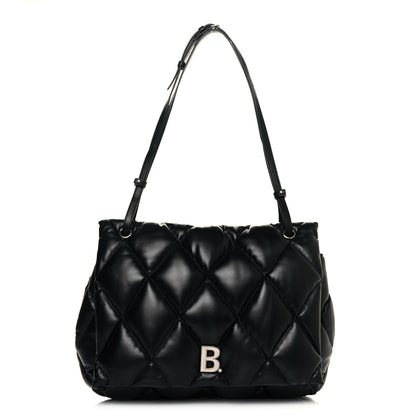 Balenciaga Nappa Calfskin Quilted Large Touch Shoulder Bag Black 1 of 18
